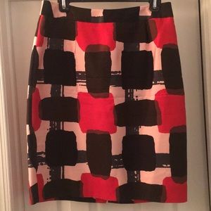 Patterned Kate Spade pencil skirt